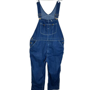 Roebuck Vintage Denim Jean Bib Overalls Pant Size 44x30